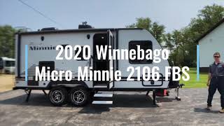 2020 Winnebago Micro Minnie 2106FBS at Winnebago Motor Homes in Rockford IL [upl. by Ofella]