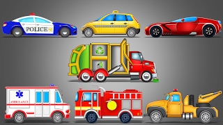 Street Vehicles  LearnIng Vehicles  Car Cartoon  Video For Kids [upl. by Schulze]