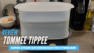 Review Tommee Tippee SuperSteam Advanced Electric Steriliser [upl. by Weisman]