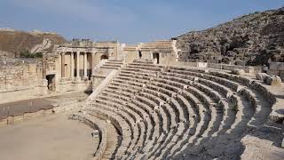 The story of the ancient Roman theater in Beit Shean Decapolis Israel [upl. by Ahsekad]