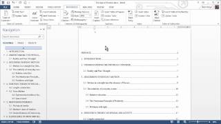 How to Create a Table of Contents in Word [upl. by Lasorella378]