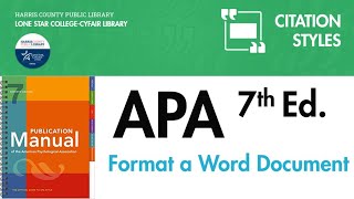 Format a Word document in APA 7th edition [upl. by Romy]