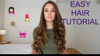 LOOSE CURLS USING HAIR STRAIGHTENER  TUTORIAL [upl. by Nauqahs]