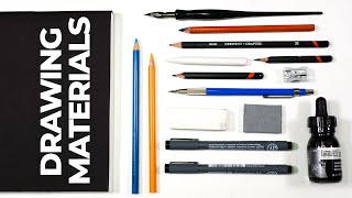 10 Essential Drawing Materials for SERIOUS Beginners [upl. by Kcirrej]