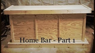 How To Make A Reclaimed Home Bar  Part 1 [upl. by Adriena]