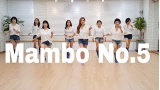 Mambo No5 Line Dance Beginner 윤 은희 [upl. by Yup]