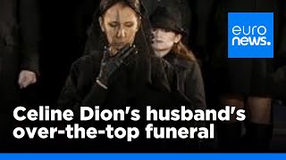 National funeral for Celine Dions husband over the top  euronews 🇬🇧 [upl. by Olemrac]