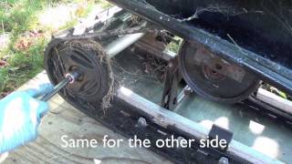 Ski doo tundra track and suspension removal [upl. by Mmada]