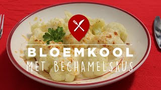 Bloemkool met béchamelsaus en Gruyère kaas [upl. by Nuahsak557]