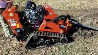 Ditch Witch C30X Track Walk Behind Trencher [upl. by Mame]