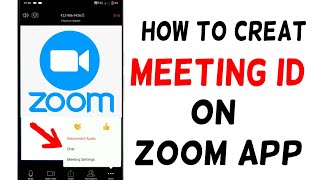 How to Creat meeting ID on Zoom App Create meeting ID amp Host a new meeting on Zoom app [upl. by Becht]