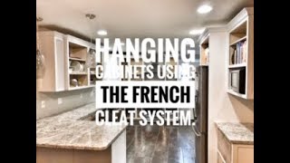 How To Hang Cabinets Using The French Cleat System [upl. by Ahseiym]