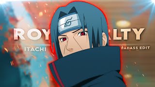 Itachi quotBadassquot  Royalty EditAMV  Very Quick Project File [upl. by Enaed75]