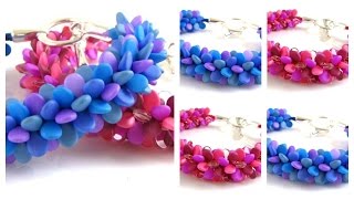 Kumihimo Pip Bead Bracelet Tutorial [upl. by Atahs]