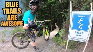 BLUE MTB TRAILS IN WHISTLER BIKE PARK ARE AWESOME [upl. by Surdna]