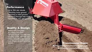 Trenchmaster PTO Trencher Introduction video [upl. by Enohsal72]