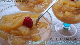 COMPOTA de 🍏 MANZANA casera 🍏 4 ingredientes y en 30 minutos [upl. by Adrianne]