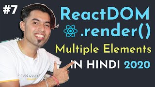 How to Render Multiple Elements inside ReactDOMrender in ReactJS in Hindi 7 [upl. by Eirtemed]