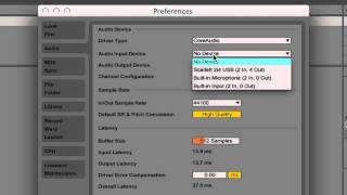 Ableton Live 9 Tutorial  Part 1 Audio Interface Setup [upl. by Verbenia]