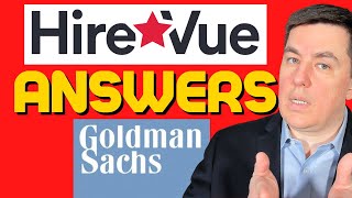 Goldman Sachs HireVue Questions Answers and Strategy [upl. by Eicarg792]