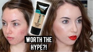 NEW LOREAL INFALLIBLE PRO GLOW Foundation First Impression Review amp Demo Pale Acne Prone Skin [upl. by Eat686]