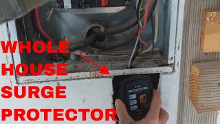 EATON WHOLE HOUSE SURGE PROTECTOR INSTALL FROM START TO FINISH [upl. by Doti]