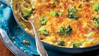 Cheesy Broccoli and Rice Casserole  Cooking Tutorial [upl. by Ativad]