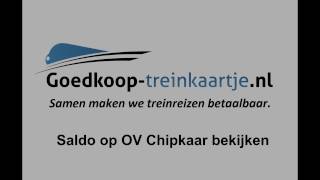 Saldo en Transacties op OV Chipkaart Bekijken [upl. by Antons]