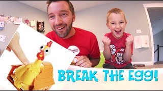 Father amp Son PLAY SQUAWK  Egg Explosion Game [upl. by Ocimad]