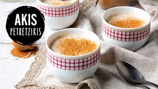 Greek Rice Pudding Rizogalo  Akis Petretzikis [upl. by Nomrah]