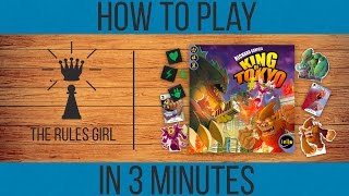 How to Play King of Tokyo in 3 Minutes  The Rules Girl [upl. by Lauritz]