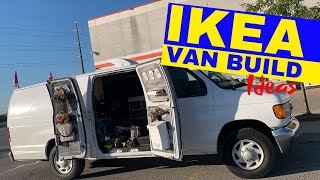 Building Out Your Campervan At Ikea  Cheap Van Build Ideas [upl. by Cired]