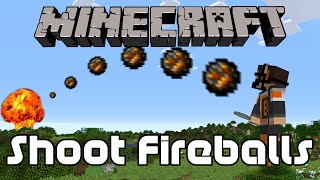 How to Shoot Fireballs in Minecraft [upl. by Naxela270]