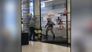 Brazen robbery at Chanel store in NYC caught on camera [upl. by Amadeus]