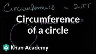 Circumference of a circle  Geometry  7th grade  Khan Academy [upl. by Schacker]