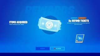 fortnite refund ticket glitch [upl. by Ianej611]