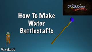 OSRS How to Make Water Battlestaffs Regular amp Ironman [upl. by Nus]