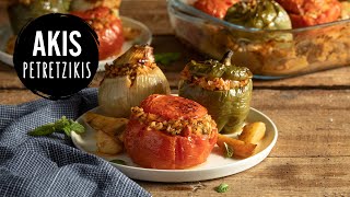 Gemista  Greek Stuffed Vegetables  Akis Petretzikis [upl. by Relyhcs]