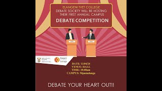 Elangeni TVET College Debate Competition [upl. by Wolsniw556]