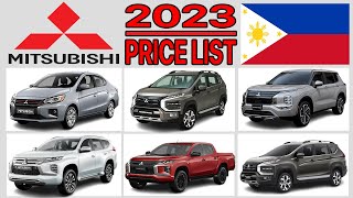 Mitsubishi Price List In The Philippines 2023 [upl. by Pia544]