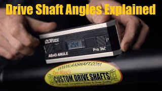 Drive Shaft Angles Explained [upl. by Hildegard]