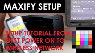 Wireless Setup for Canon MAXIFY MB2120 MB2720 MB2150 MB2750  from Power On to Wireless Network [upl. by Dirgis]