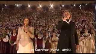 Latvian Song Festival 2013  quotDvēseles dziesmaquot The Souls Song ENGLISH translationsubtitles [upl. by Akinot630]