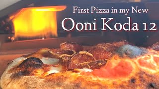 Ooni Koda 12 First Pizza Cooked in the New Oven pepperonicups pizza pizzaoven ooni [upl. by Nadbus]