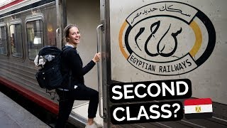 EGYPT TRAIN Second Class  Aswan to Luxor [upl. by Ciapha]