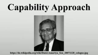 Capability Approach [upl. by Ahsinawt]