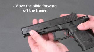 Glock 19 Pistol Take Down  Disassembly amp Lubrication [upl. by Wilen779]