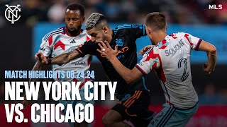 Match Highlights  New York City FC vs Chicago Fire FC  August 24 2024 [upl. by Toolis]