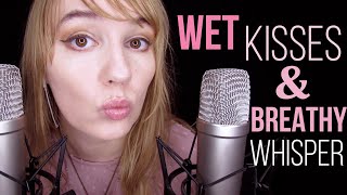 ASMR WET KISSING SOUNDS amp REPEATED TRIGGER WORDS BREATHY WHISPER [upl. by Nivag]