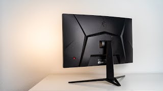 MSI G24C4 Review  Curved 144 Hz sub 200 [upl. by Gerdeen]